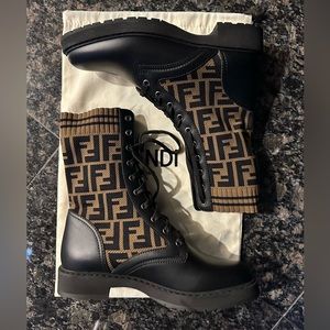 Fendi combat boot